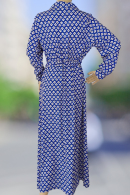 New Collection sukienka długa niebieska tył